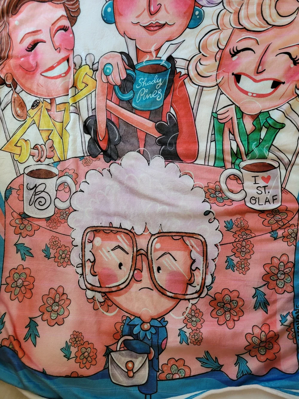 New Adult Size Golden Girls Throw Blanket